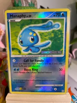 Manaphy (9/130) - 2007 Diamond & Pearl Stamped - Pokemon TCG - NM - Image 1