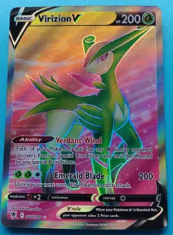 Pokemon - Virizion V 164/189 - SWSH Astral Radiance - Full Art Textured - NM - Image 1