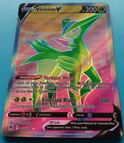 Pokemon - Virizion V 164/189 - SWSH Astral Radiance - Full Art Textured - NM - Image 2