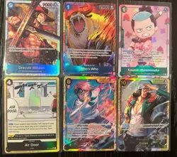 One Piece TCG English 6 Card Lot - Mixed Rarity - All Near Mint - Image 1