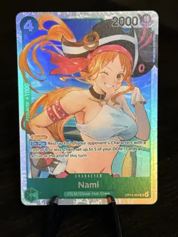 One Piece TCG Nami OP14-031 SR The Azure Sea’s Seven English Super Rare - Image 1