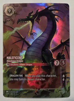Disney Lorcana - Maleficent Monstrous Dragon (Store Championship) 5/P3 - NM - Image 1