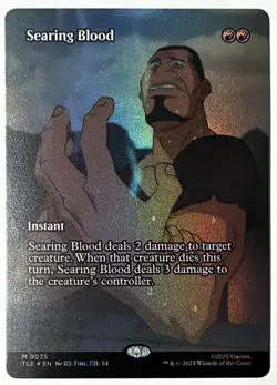 Searing Blood - MTG ATLA Eternal (TLE 035) - Borderless FOIL - Image 3