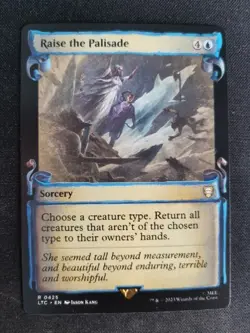 Mtg Raise the Palisade Lotr Commander: Tales of Middle-earth #425 Scroll - Image 1