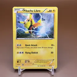 Pikachu Libre 30/30 C Holo XY Trainer Kit Pikachu Libre Pokemon HP DMG - Image 1