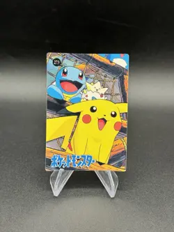 Pikachu Togepi Holo Pokemon Vintage Pocket Monsters Vending Prism Sticker 277 - Image 2