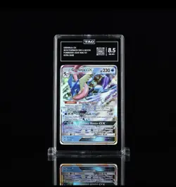 Pokemon TAG 8.5 MINT Greninja GX 24/131 Forbidden Light Holofoil 2018 S#4129 - Image 1