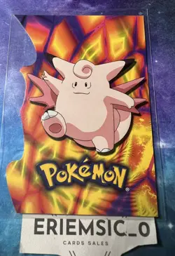 Clefable 36 Die Cut Embossed Pokemon Topps 9 Of 18 2001 Vintage Rare - Image 1