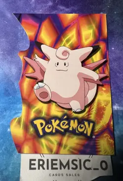 Clefable 36 Die Cut Embossed Pokemon Topps 9 Of 18 2001 Vintage Rare - Image 2