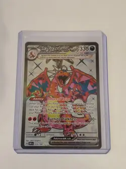 Charizard EX 215/197 Full Art Obsidian Flames Pokemon Card NM - Image 1