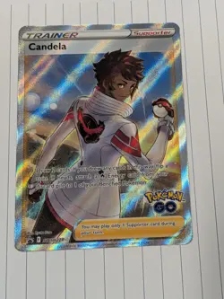 Candela Swsh228 Trainer Black Star Promo Full Art Pokemon Go TCG NM - Image 1