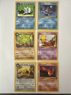 Pokemon Team Rocket 6 Card Bundle 1999-2000 Great Condition#524 - Image 1