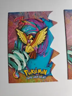 TV Animation Series 3 Lot Of 2 Die Cut Cards Topps Pokemon #16 Pidgey X2 - Image 2