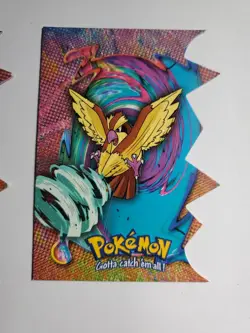 TV Animation Series 3 Lot Of 2 Die Cut Cards Topps Pokemon #16 Pidgey X2 - Image 3