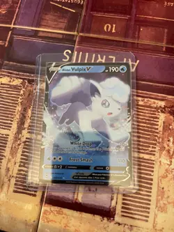 Pokemon TCG Pokemon Alolan Vulpix V Vulpix Ultra Rare Holo Pokemon card - Image 1