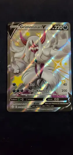 Pokemon TCG Grimmsnarl V Shining Fates SV116/SV122 Holo Shiny Holo Rare NM - Image 1