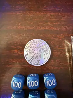 MEGA CHARIZARD Sleeves, Deck box, Dice, Metal Coin all from UPC Pokemon - Image 2