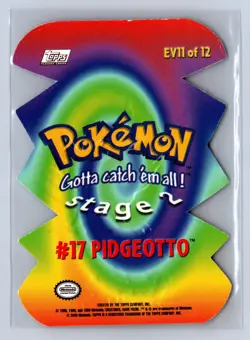 2000 Topps Pokemon Die-Cut Pidgeotto #EV11 - Image 2