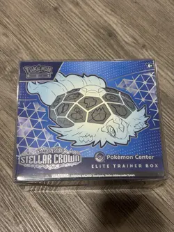 Pokemon Center Exclusive Stellar Crown Elite Trainer Box ETB With Protector! - Image 1