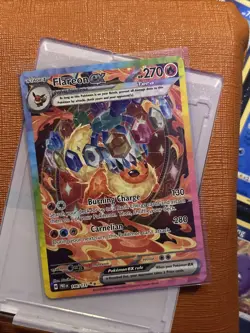 Pokemon TCG Flareon EX Prismatic Evolutions Card 146/131 Sir Illustration Rare - Image 1