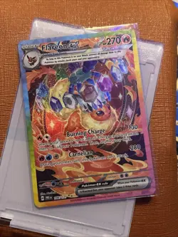 Pokemon TCG Flareon EX Prismatic Evolutions Card 146/131 Sir Illustration Rare - Image 2
