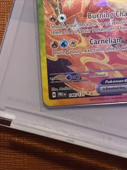 Pokemon TCG Flareon EX Prismatic Evolutions Card 146/131 Sir Illustration Rare - Image 4