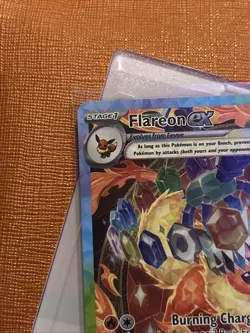 Pokemon TCG Flareon EX Prismatic Evolutions Card 146/131 Sir Illustration Rare - Image 5