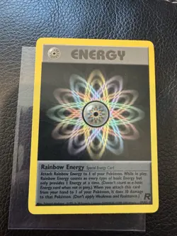 Pokemon TCG Rainbow Energy Rare Unlimited Team Rocket Set 80/82 - Image 1