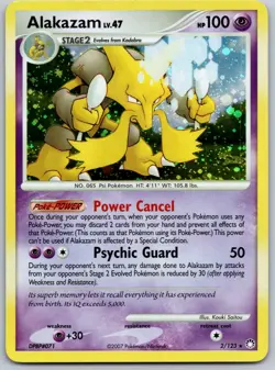 Alakazam - 2/123 - Pokemon Mysterious Treasures Holo Card LP - Image 1