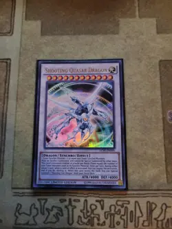 YUGIOH SHOOTING QUASAR DRAGON LC05-EN005 ULTRA LIMITED ED NM - Image 1