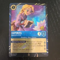 Disney Lorcana Rapunzel Epcot Festival of Arts Promo Trading Card Holo 2026 - Image 1