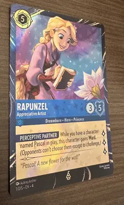2026 Disney Lorcana TCG Rapunzel EPCOT Festival Of The Arts Promo Card 1DisEn4 - Image 2