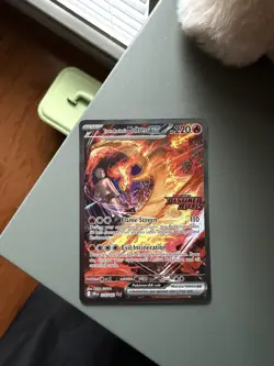 Pokemon TCG Team Rockets Moltres EX Destined Rivals Card 229/182 SIR Stamped - Image 1