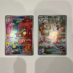 Pokemon Sawsbuck & Kirlia Holo Card Lot SV1V 166/162 212/198 (2023, English) - Image 1