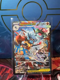 Pokemon TCG Mega Lucario EX Card 179/132 Mega Evolution Sir M/Nm Condition - Image 1