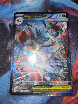 Pokemon TCG Mega Lucario EX Card 179/132 Mega Evolution Sir M/Nm Condition - Image 4