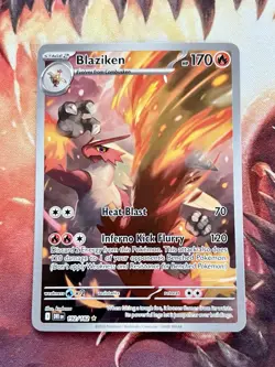 Blaziken 192/182 Pokemon Destined Rivals Illustration Rare IR TCG Card NM 🔥 - Image 1