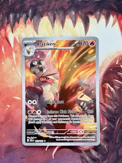 Blaziken 192/182 Pokemon Destined Rivals Illustration Rare IR TCG Card NM 🔥 - Image 2