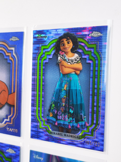 2024 TOPPS CHROME TRADING CARDS DISNEY PIXAR PURPLE REFRACTORS X 4 TOD MIRABEL - Image 3