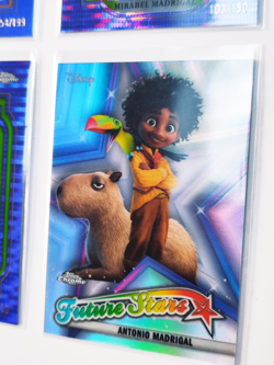 2024 TOPPS CHROME TRADING CARDS DISNEY PIXAR PURPLE REFRACTORS X 4 TOD MIRABEL - Image 5