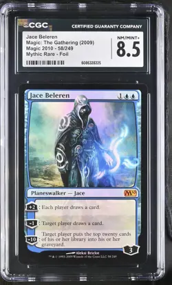 JACE BELEREN 2010 Core Set Foil Mythic CGC 8.5 MTG [Nostalgium] - Image 1