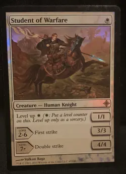 MTG - 1x Student of Warfare - Foil - Rise of the Eldrazi NM - Image 1