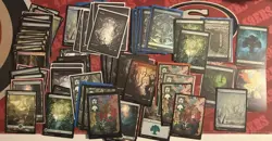 Mtg Magic The Gathering Forest Land Lot Various Sets Foil 100 Qty Green NEO - Image 1