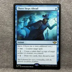 Three Steps Ahead – Outlaws of Thunder Junction (OTJ) #75 NM Non‑Foil MTG - Image 1