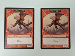 2x Dragon Token - Return to Ravnica - 5 - NM/LP MTG Magic the Gathering - Image 1