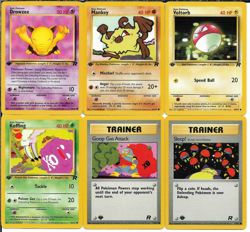 Pokemon Team Rocket 1st Edition 6 Card Lot with Drowzee EX - Image 1