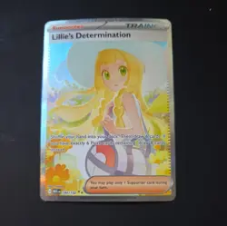 Lillie’s Determination SIR 184/132 Secret Rare Pokemon Card (Mega Evolution) - Image 1