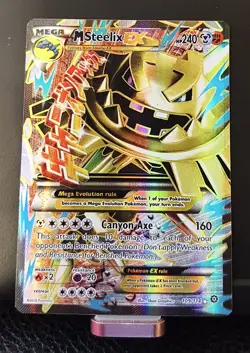 2016 Pokemon M Steelix EX (Full Art) 109/114 XY - Steam Siege Holo - Image 1
