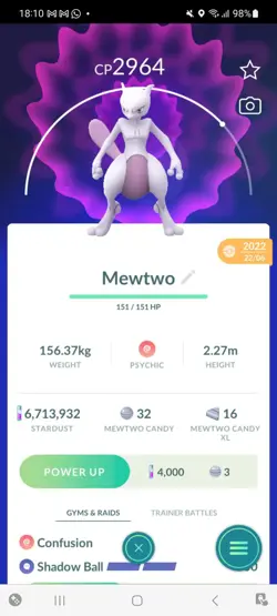 Pokemon Go Legendary Mewtwo ( Normal ) - Image 1