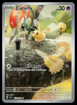 Cutiefly 172/162 Temporal Forces Holo Pokemon Card - Image 1